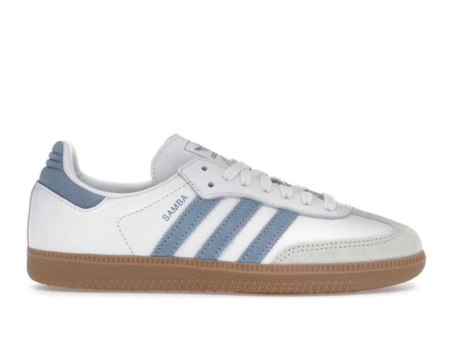 adidas Samba OG Blanc Alumine Bleu Cendre (Femme)