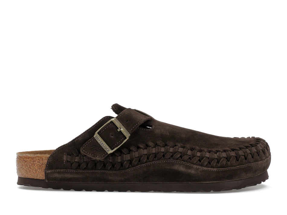 Birkenstock Boston Braided Suede Kith Mocca