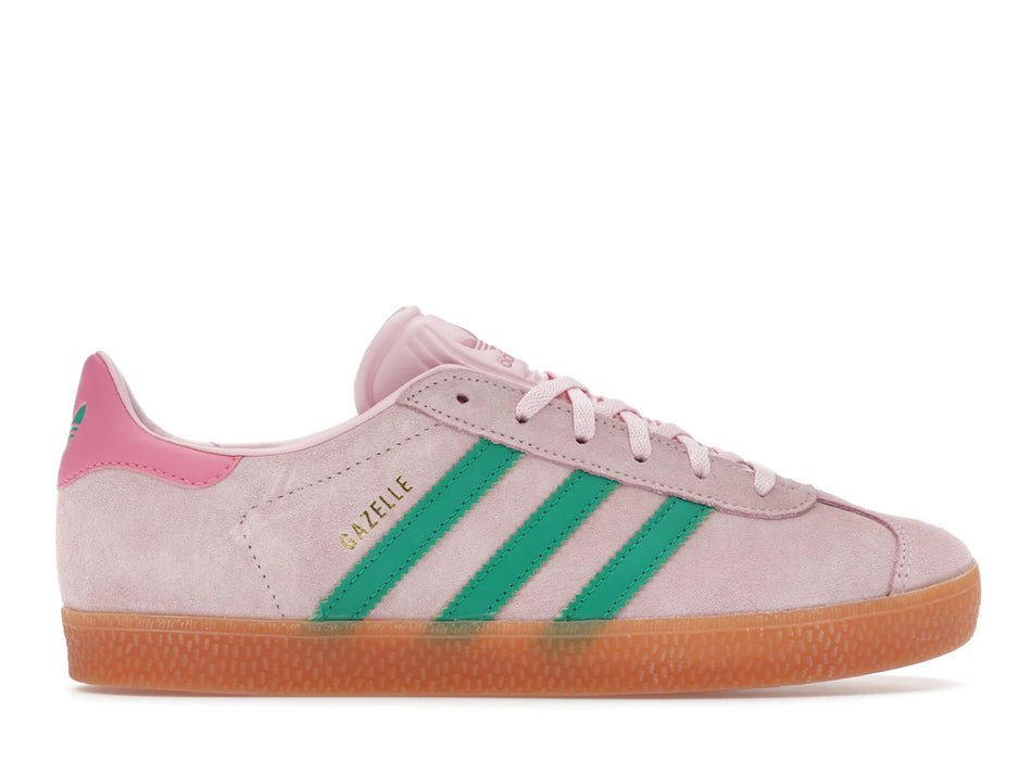 adidas Gazelle Clear Pink Court Green (GS)