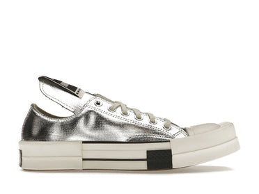 Converse TURBODRK Chuck Taylor All Star 70 Ox Rick Owens DRKSHDW Silver White