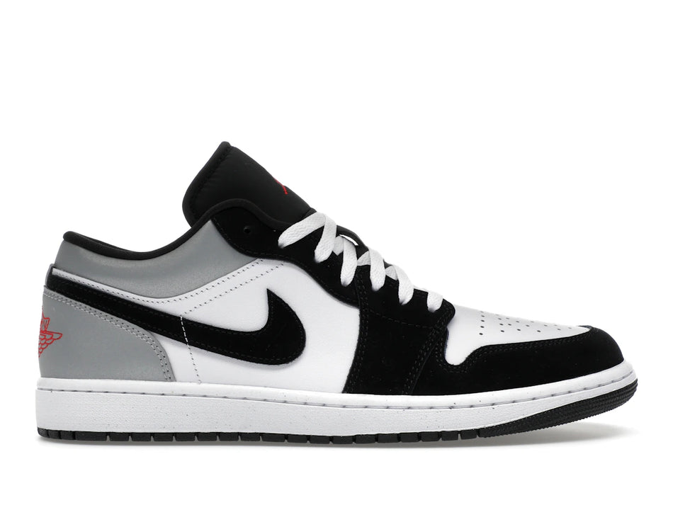 Jordan 1 Low SE White Fire Red Black Matte Silver