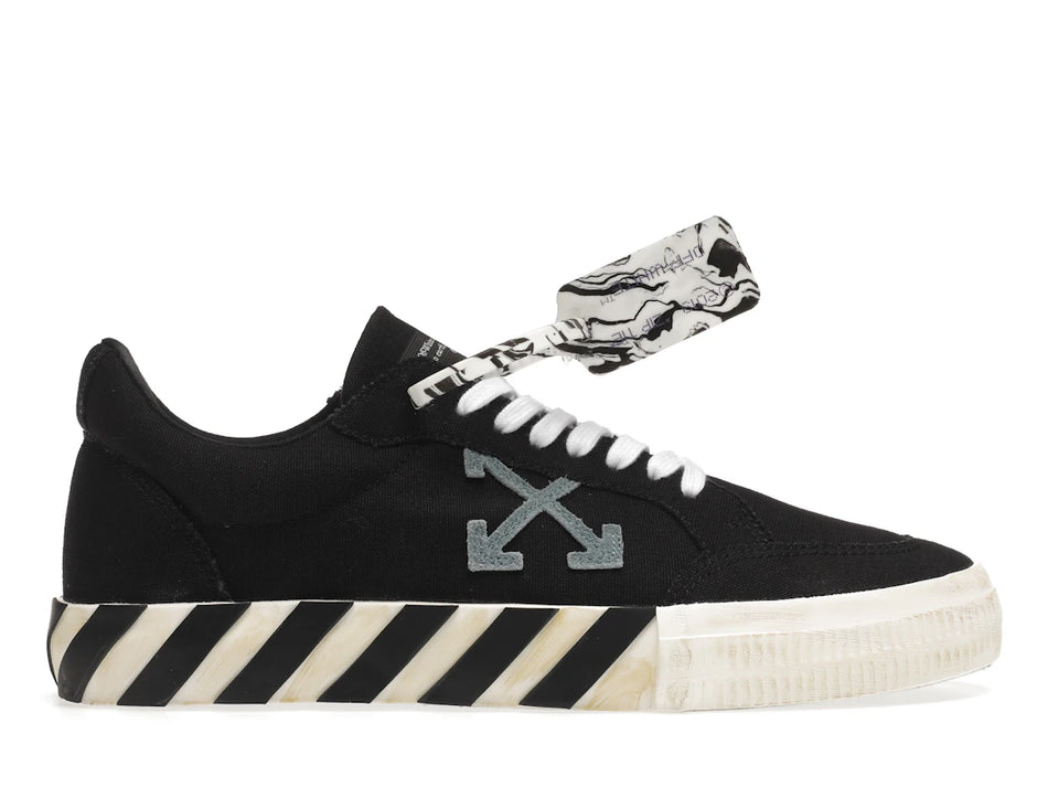OFF-WHITE Vulc Low Black Light Blue Arrow