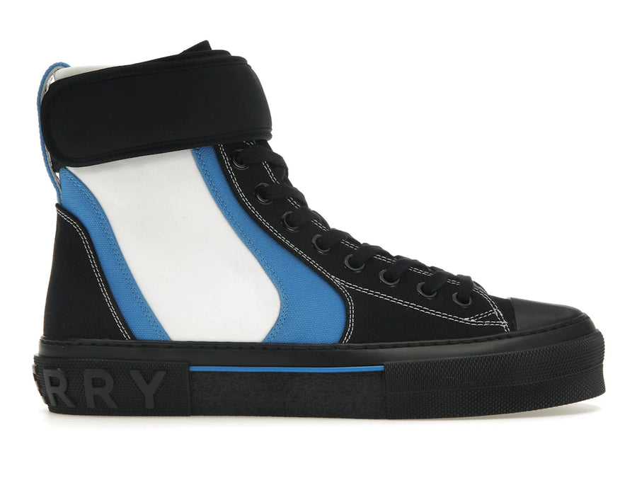 Burberry Sub High-Top Laced-Up Trainers Black Blue White