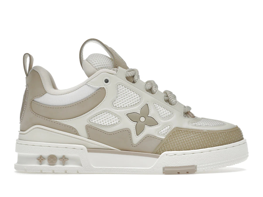 Baskets Louis Vuitton LV Skate Beige et Blanc