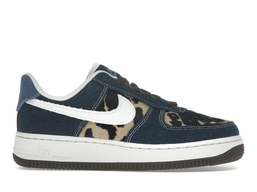 Nike Air Force 1 Low Cheetah Blue Denim (Femme)