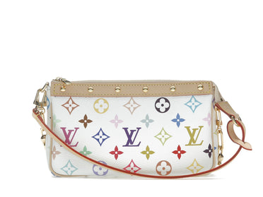 Louis Vuitton x Takashi Murakami Pochette Accessoires White Multicolored