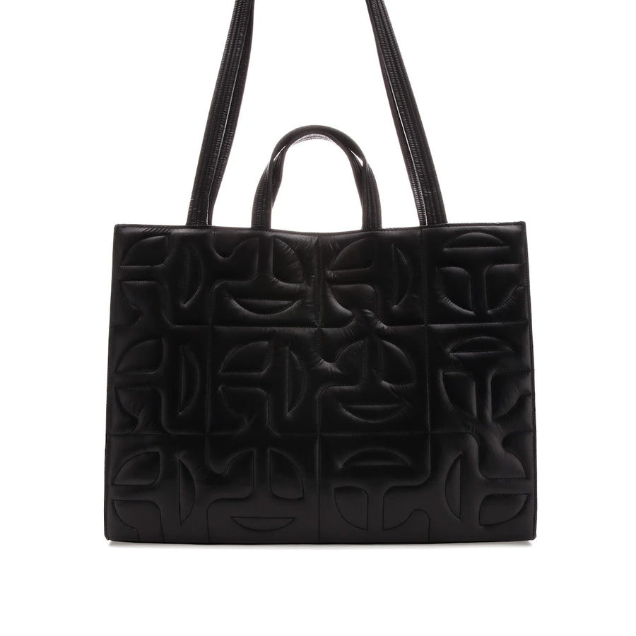 Sac cabas matelassé en nylon noir Telfar x Moose Knuckles, grand modèle