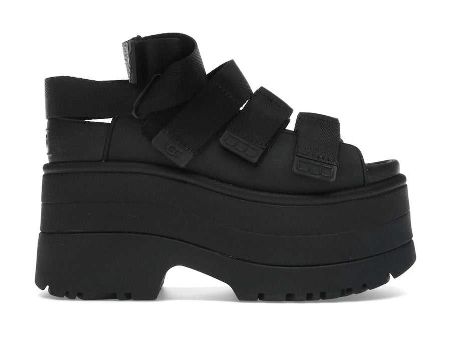 Sandales à plateforme UGG GoldenRise noires (femme)
