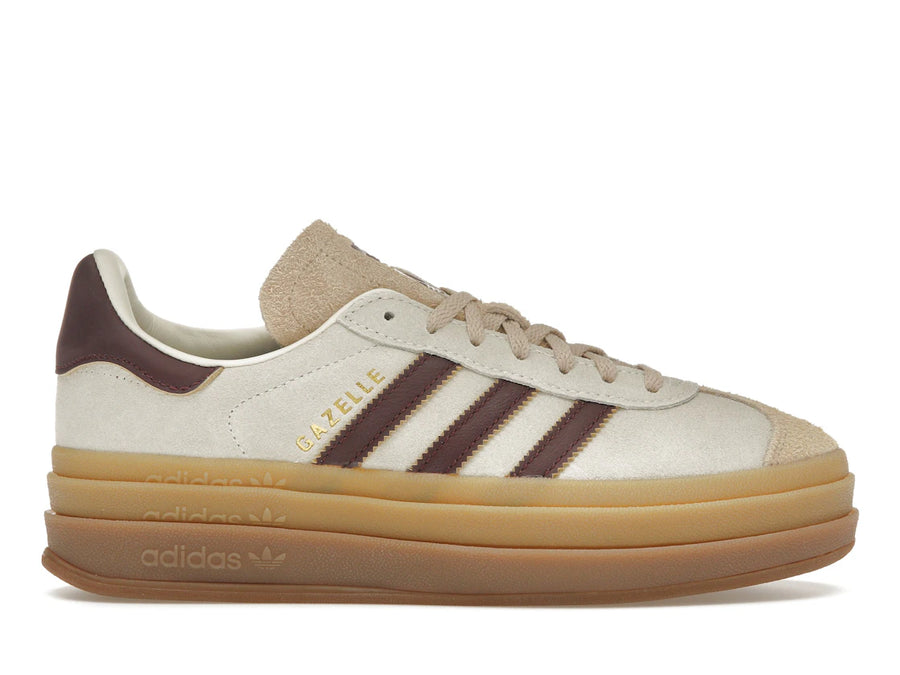 adidas Gazelle Bold Crème Blanc Bordeaux (Femme)