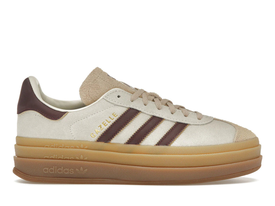 adidas Gazelle Bold Cream White Maroon (Women's)