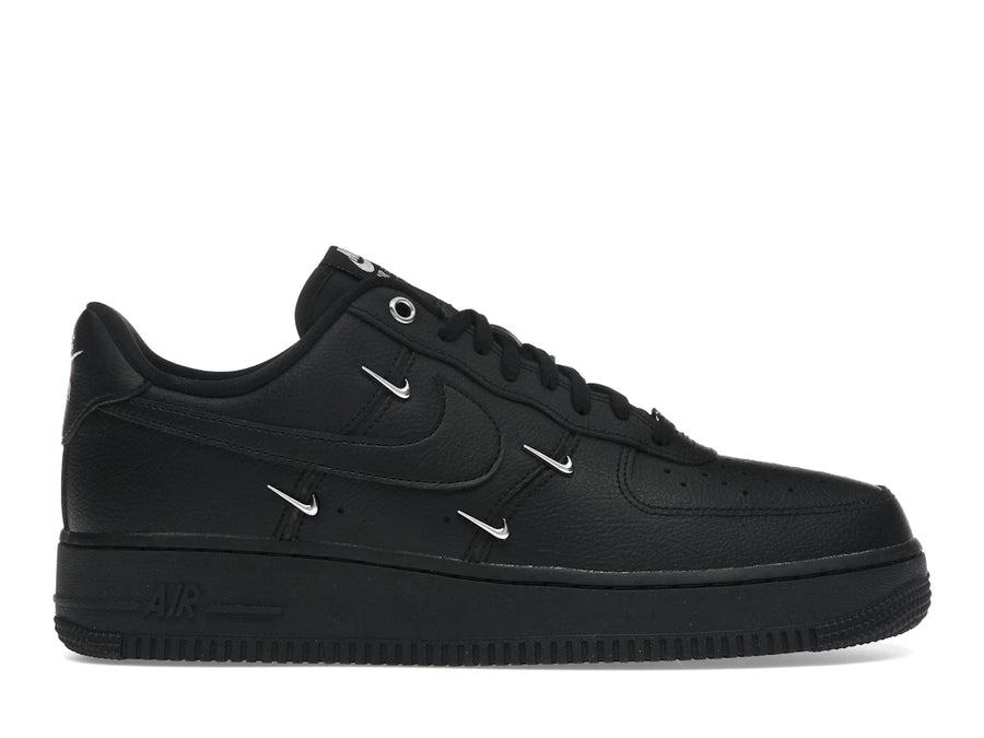 Nike Air Force 1 Low '07 LX Noir Argent Mini Swoosh (Femme)