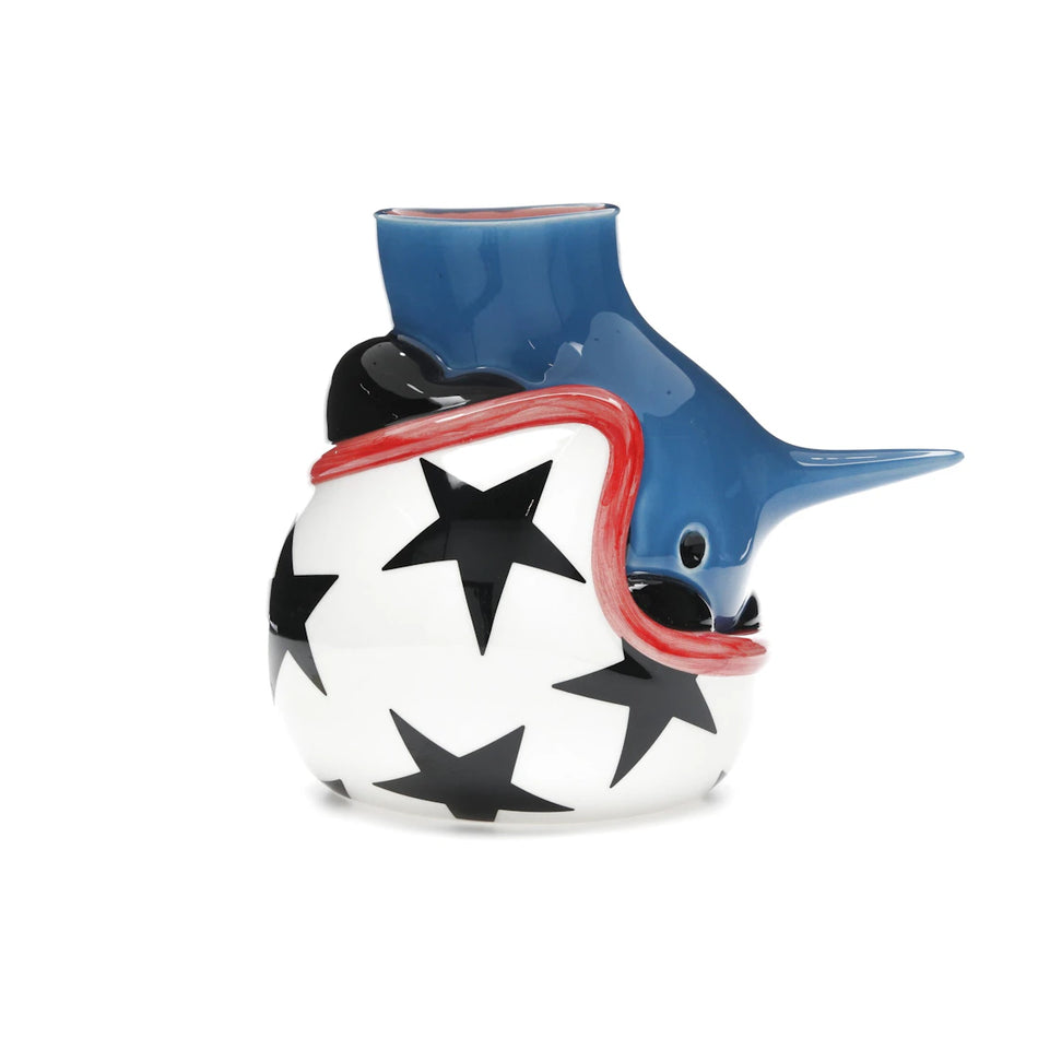Parra The Upside Down Face Vase Helmet Figure Multicolor