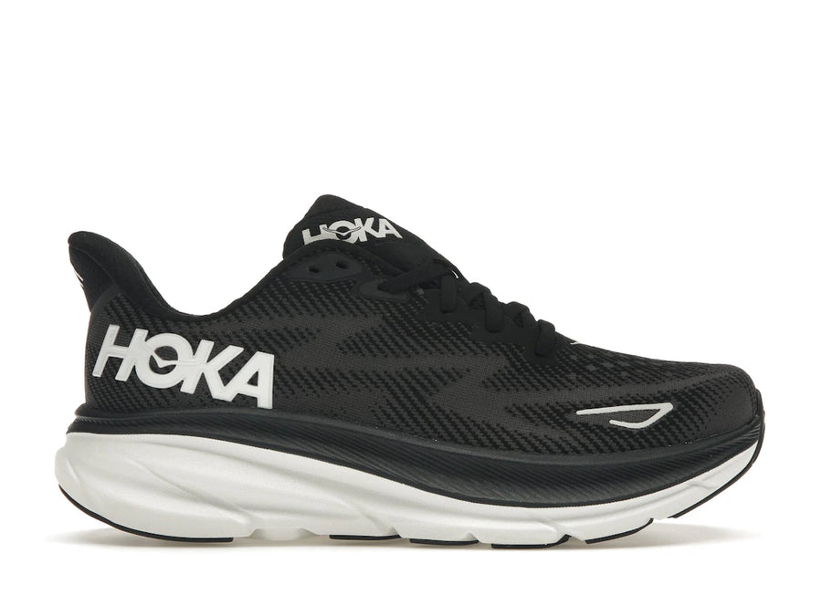 Hoka One One Clifton 9 Noir Blanc (Femme)