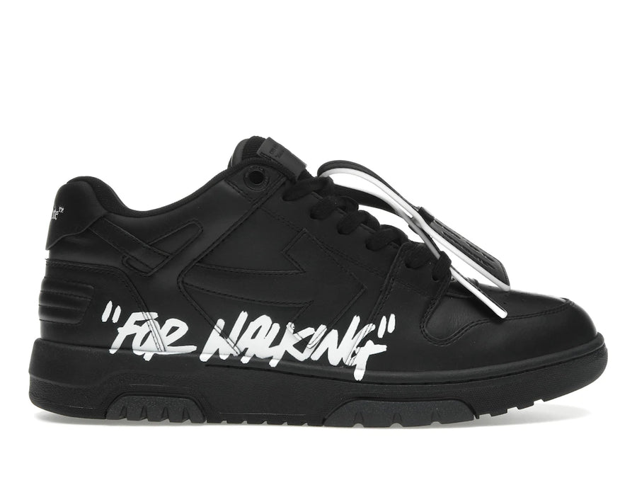 OFF-WHITE Out Of Office OOO Baskets basses pour la marche Noir Blanc