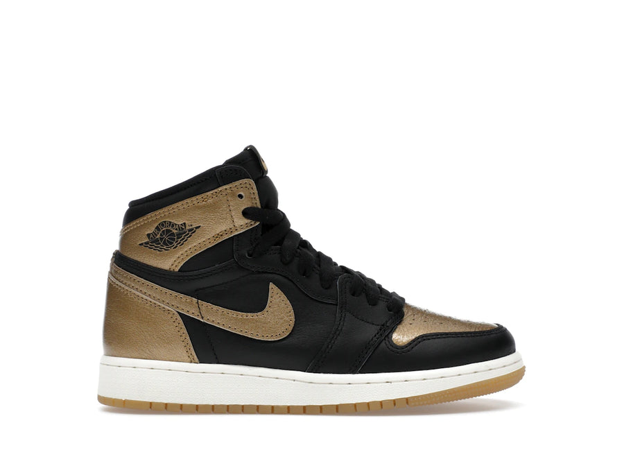 Jordan 1 Retro High OG Noir Or Métallisé (GS)