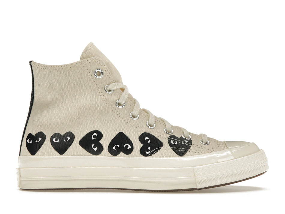 Converse Chuck Taylor All Star 70 Hi Comme des Garcons PLAY Multi-Heart Milk