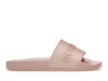 Sandales Burberry à logo en relief rose pêche (Femme)