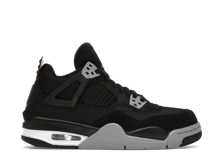 Jordan 4 Retro Black Canvas (GS)