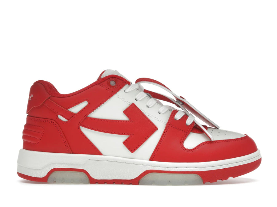 OFF-WHITE Out Of Office OOO Baskets basses rouges et blanches
