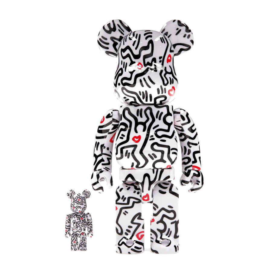 Bearbrick Keith Haring n° 8, coffret 100 % et 400 %