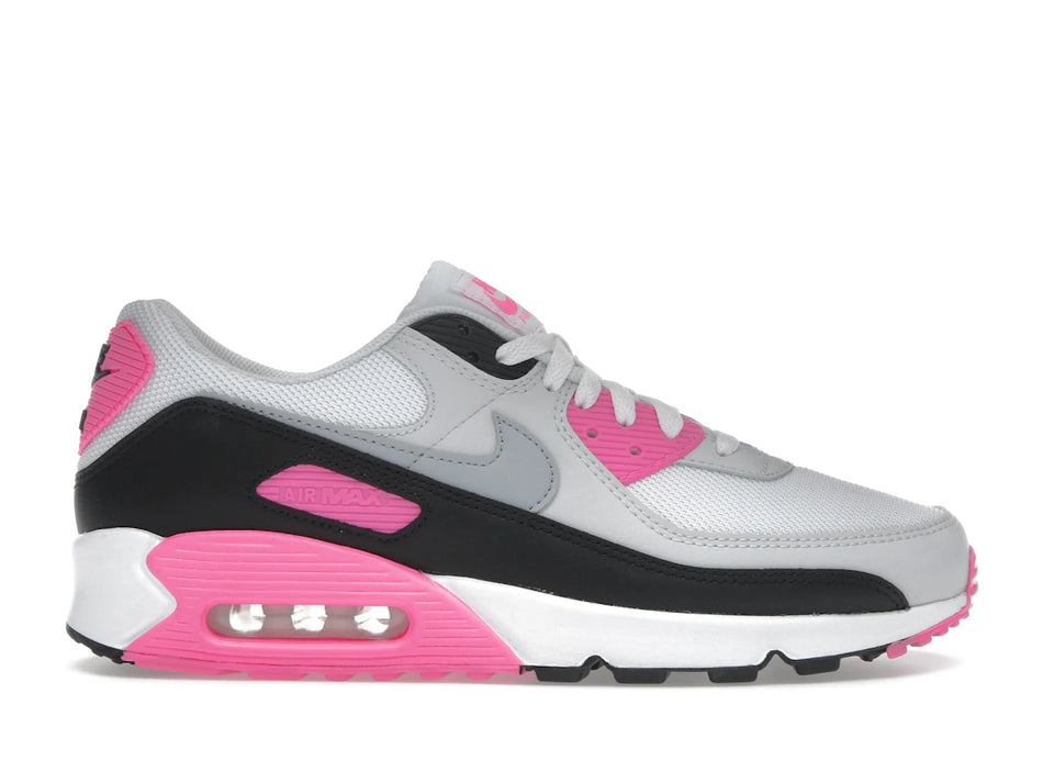 Nike Air Max 90 White Pink Glow Wolf Grey (Women's)