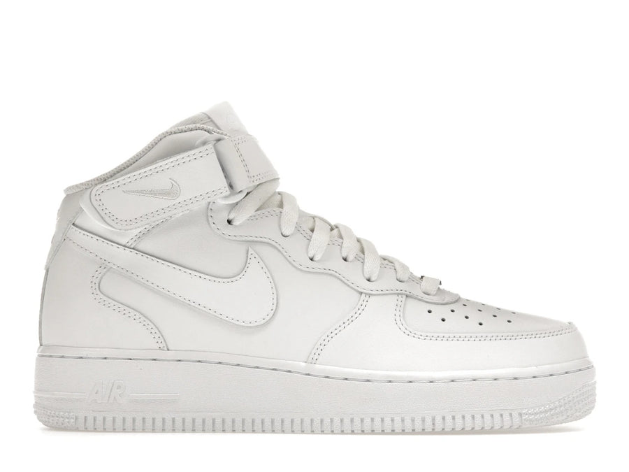 Nike Air Force 1 Mid Triple White (Femme)