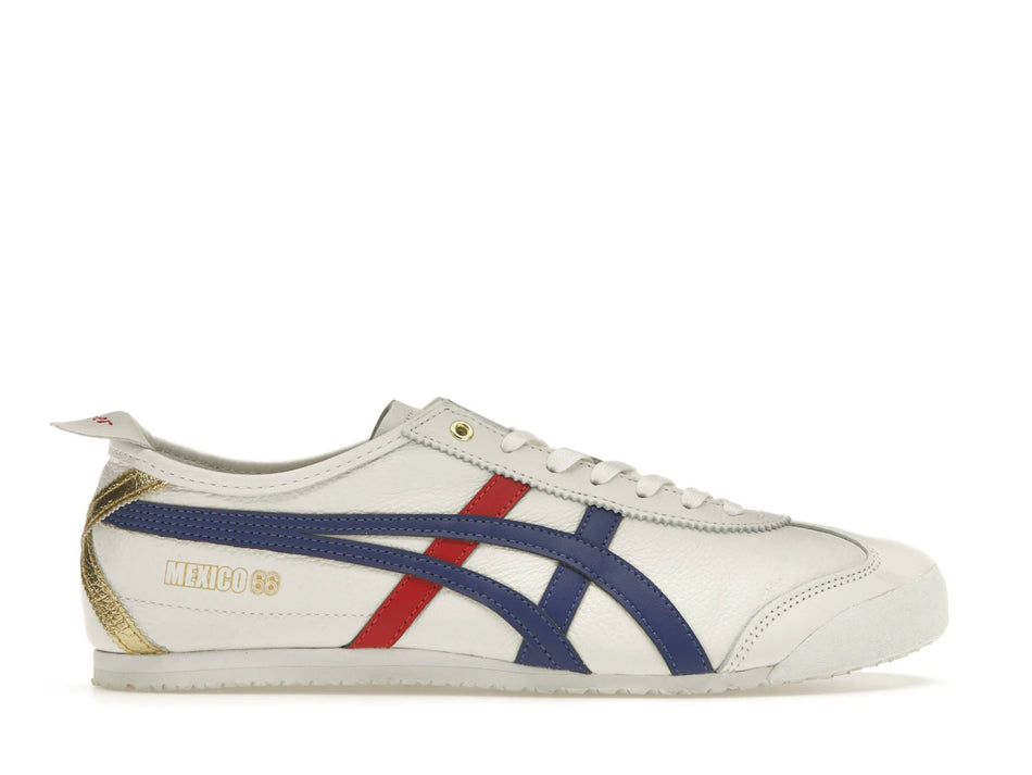 Onitsuka Tiger Mexico 66 White Blue Red Metallic Gold