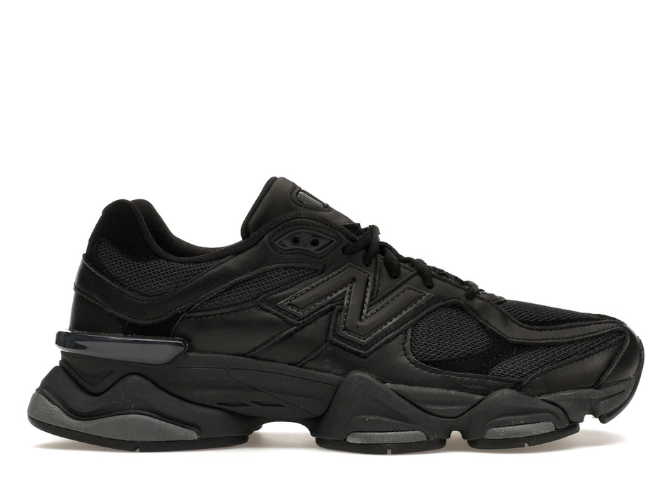 New Balance 9060 Triple Black Leather