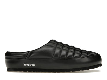 Burberry Leather Quilted Slipper Black