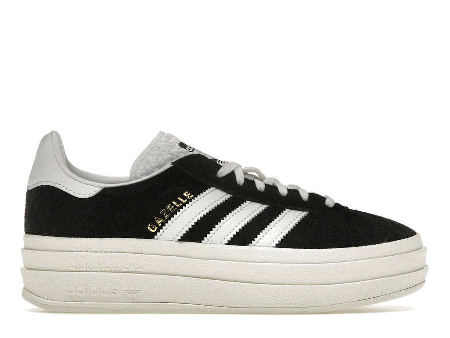 adidas Gazelle Bold Core Noir Blanc (Femme)