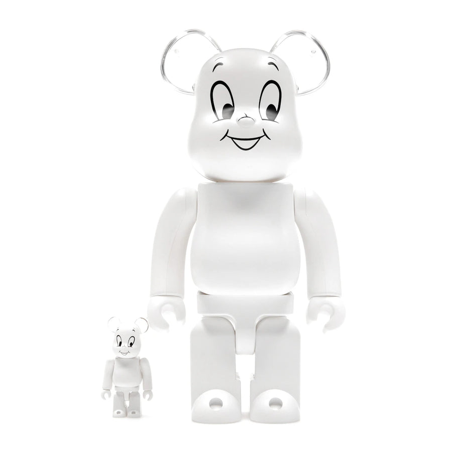 Bearbrick Casper le gentil fantôme, ensemble 100 % et 400 %, blanc