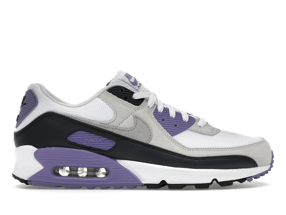 Nike Air Max 90 White Dusty Amethyst Photon Dust Light Smoke Grey