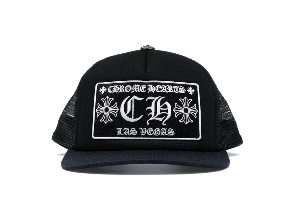 Chrome Hearts CH Las Vegas Trucker Hat Black/Black