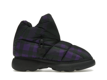 Burberry Check Pillow Boot Black Purple (Women's)