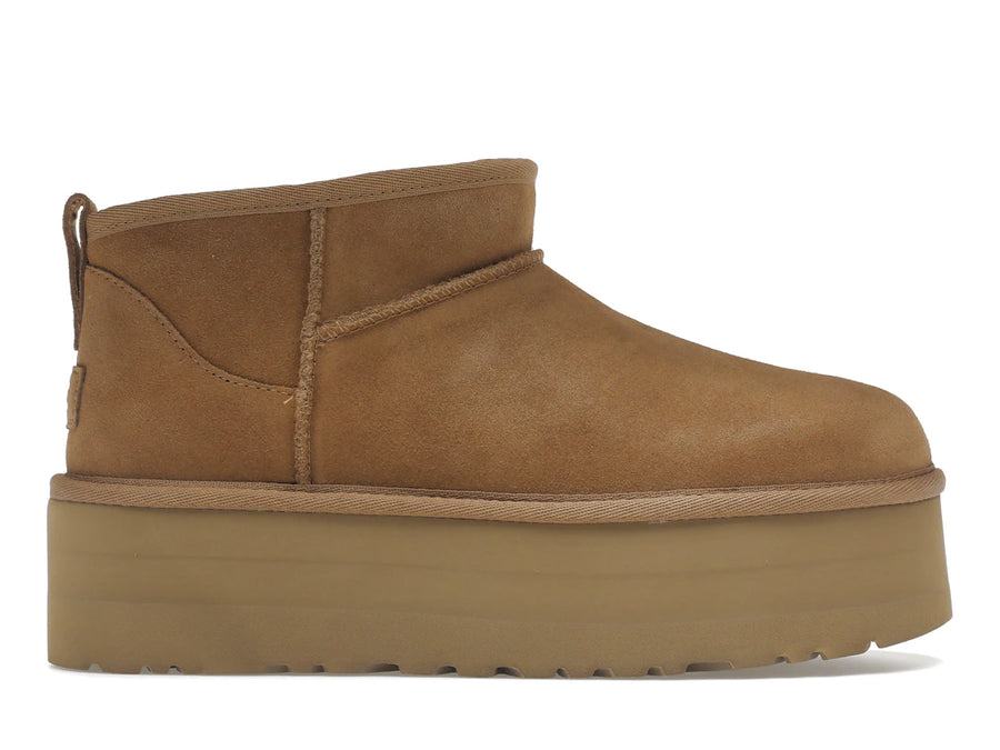 Bottes UGG Classic Ultra Mini Platform couleur châtaigne (Femme)