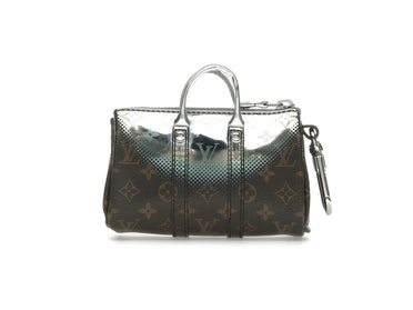 Louis Vuitton Nebula Mini Keepall Pouch Key Holder and Bag Charm Metallic