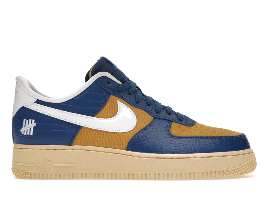 Nike Air Force 1 Low SP Undefeated 5 On It Bleu Jaune Croc