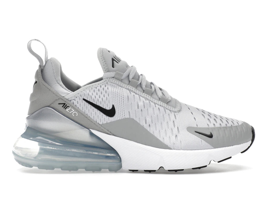 Nike Air Max 270 Pure Platinum Gris fumé clair Argent métallisé Noir (Femme)