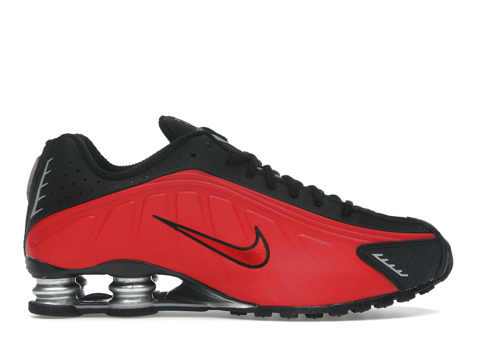 Nike Shox R4 University Red Black Metallic Silver