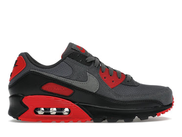 Nike Air Max 90 Smoke Grey Fire Red