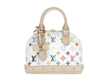 Louis Vuitton x Takashi Murakami Alma BB White Multicolored