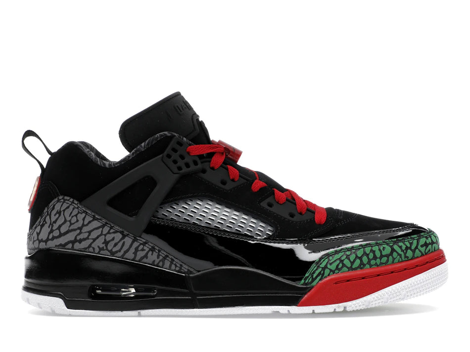 Jordan Spizike Low Black Classic Green White Varsity Red