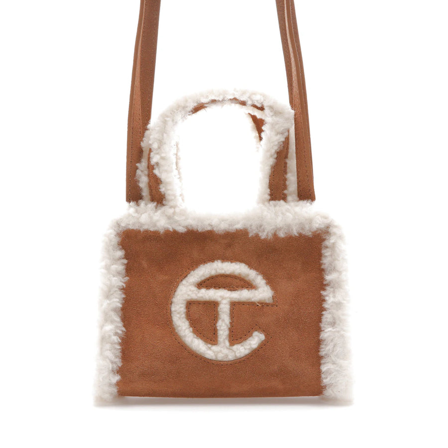 Sac cabas Telfar x UGG, petit modèle, couleur châtaigne