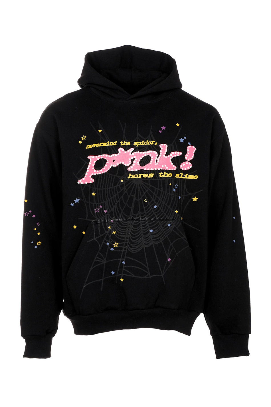 Sp5der P*NK Hoodie Black