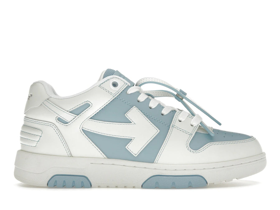 OFF-WHITE Out Of Office OOO Baskets basses Bleu clair Blanc