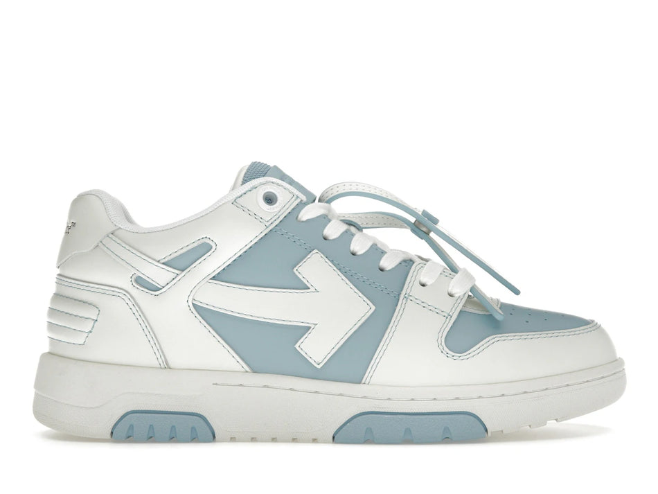 OFF-WHITE Out Of Office OOO Low Tops Light Blue White