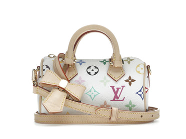 Louis Vuitton x Takashi Murakami Nano Speedy White Multicolored