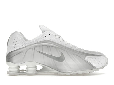Nike Shox R4 White Bright Crimson Metallic Silver