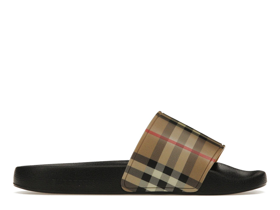 Sandales Burberry à carreaux beige (Femme)