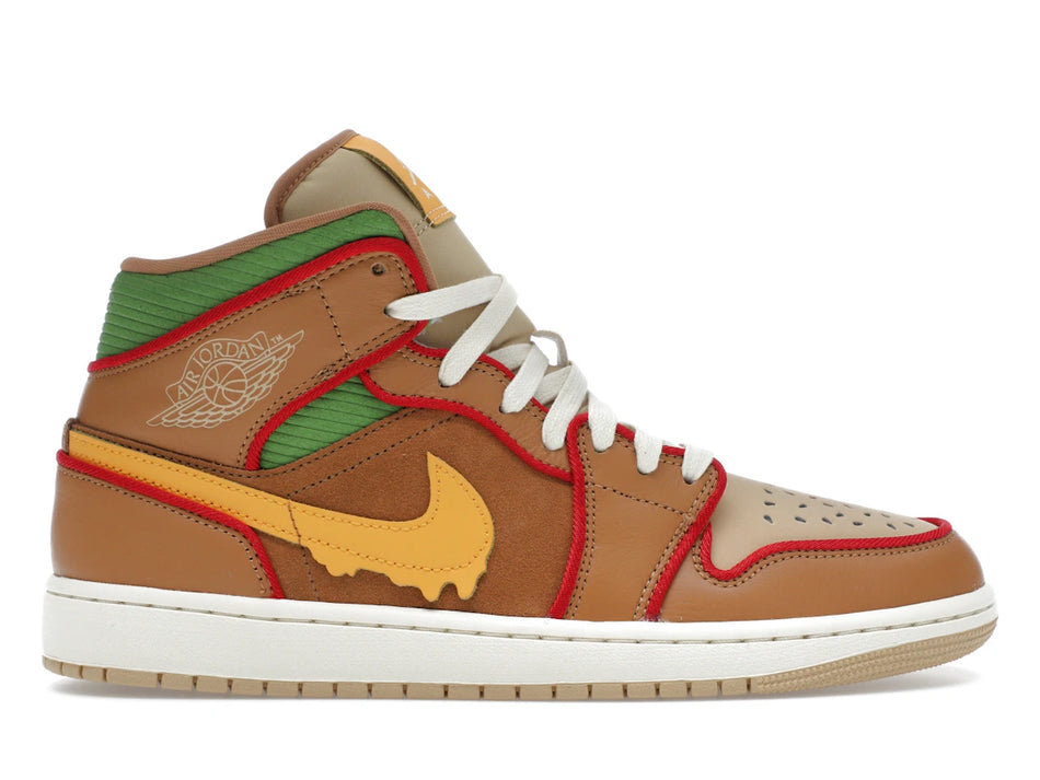 Jordan 1 Mid SE Cheeseburger